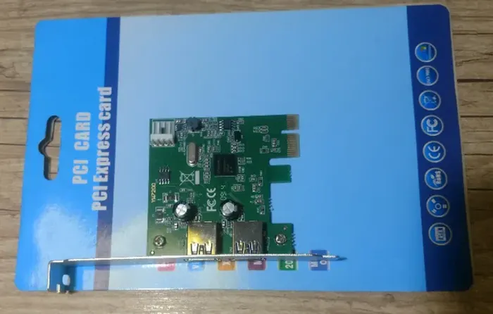Placa Usb 3.0 5gbps Pci-e X1 C/ 2 Portas saida