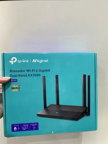 Roteador Gigabit EX141 Wi-Fi 6 Dual Band AX1500 - TP-Link Loja Coimbra Computadores