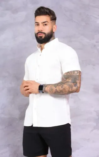 Camisas Gola Padre Viscolinho