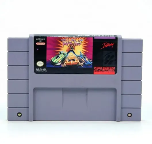 Jogo fita rock roll racing super Nintendo repro SNES