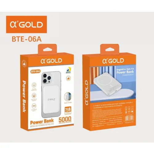 Power Bank 5000 aph (Distribuidora JK Eletrônicos, Honestidade e Qualidade)