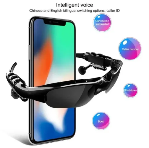 Óculos esportivo com fones bluetooth (novo)