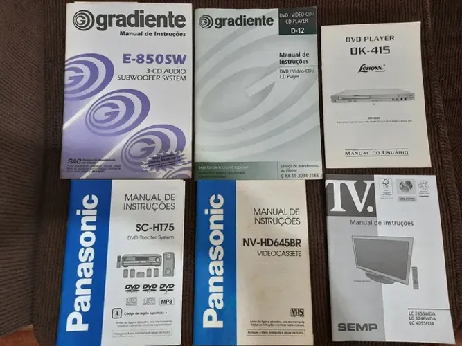 Cada manual; R$ 95,00(raros)