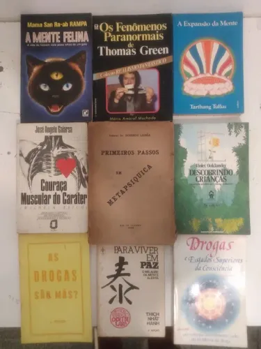 Nove livros de psicologia e psiquiatra 