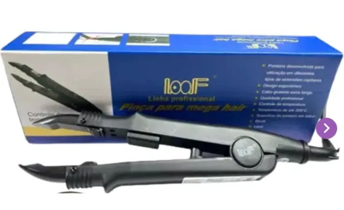 Pinça para mega hair bico curvado modelo c com garantia.