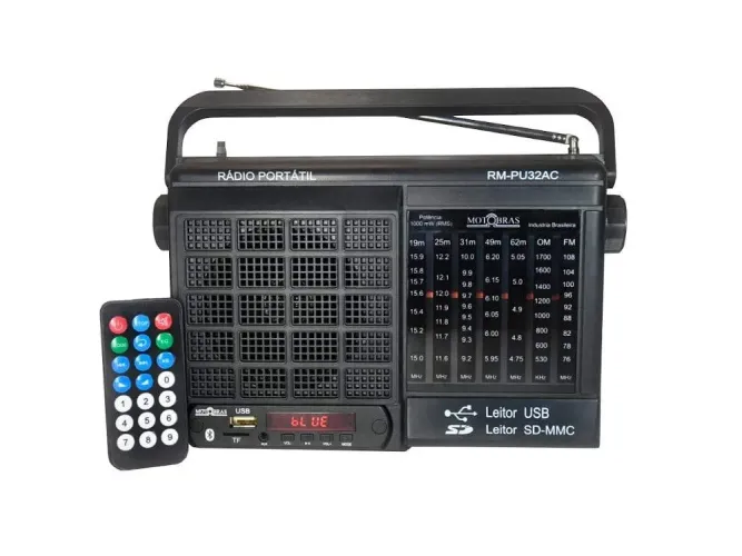 Radio 7 faixas bivolt e pilha