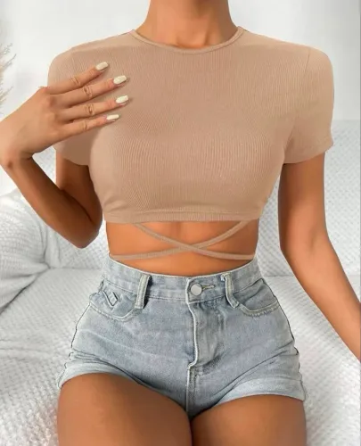 Cropped amarração SHEIN
