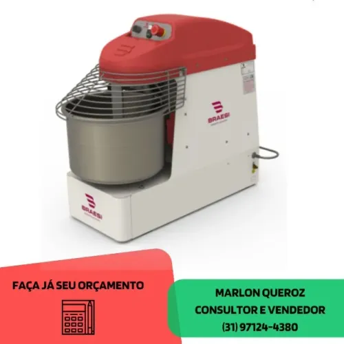 Amassadeira 15KG Espiral Braesi Nova