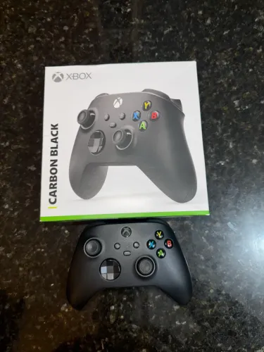 Controle Xbox One X - preto, perfeito