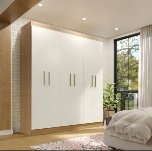 Guarda Roupa Ipê 6 Portas 2 Gavetas Novo entregamos off white