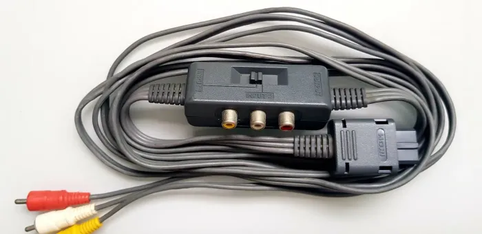 Cabo AV stereo HORI com seletor de input para Super Nintendo