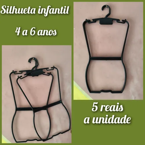 Cabide infantil silhueta - 4 a 6 anos