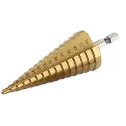 BROCA ESCALONADA CONE DE 4 A 32 MM ACO RAPIDO