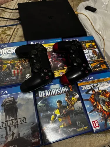Vendo Kit Completo - PS2 + PS4 Slim 1TB com Jogos e Acessórios!