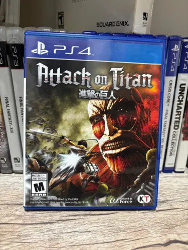 Jogo Attack on titan ps4 americano raro mídia física