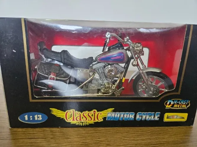 Moto miniatura prata 1:13