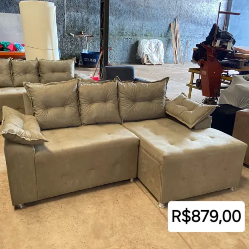 PROMOÇÃO URGENTE - Sofá Ipanema 3 Lugares BEGE por apenas R$879,00