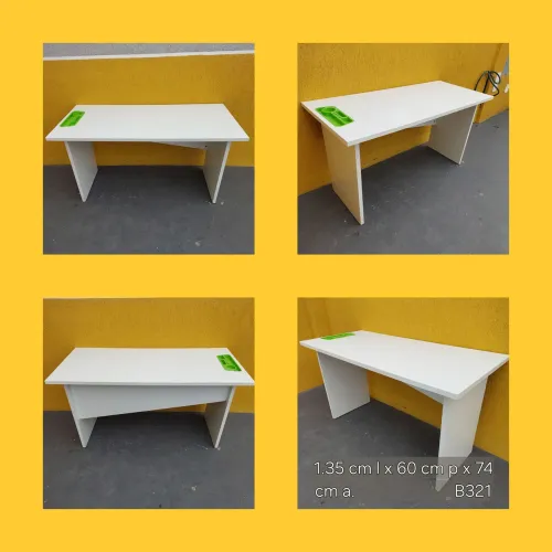 Mesa de Escritório Branca - 1.35cm