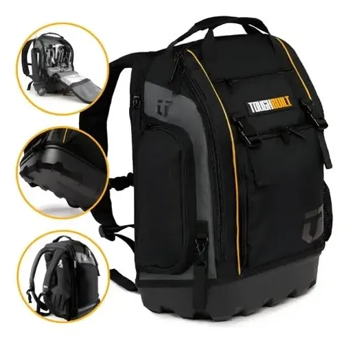 Mochila De Ferramentas Uso Profissional Tb-66c Toughbuilt Cor Preto