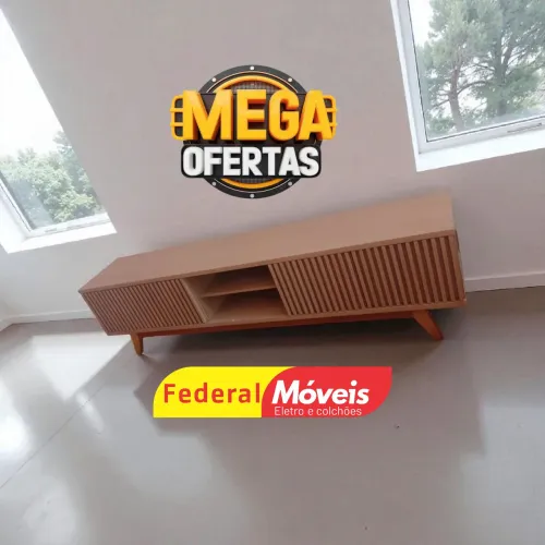Rack para TV até 75" 2,20m Moderno - Mega Oferta!