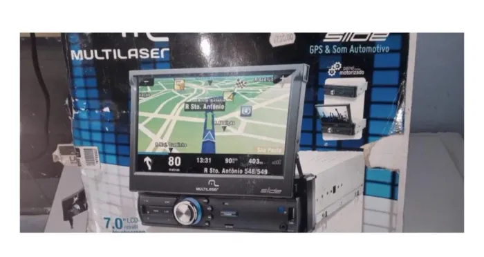 Central Multimídia Multilaser GPS TV e câmera de Ré