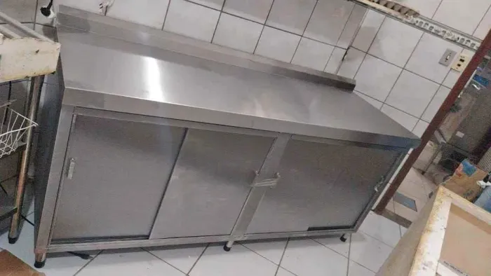 Balcão inox 2,00M X 0,70M total inox - Marcos