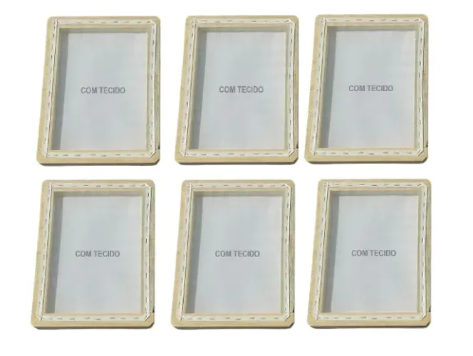 4 Telas Medidas 2x 20x20cm E 2x 21x30cm Int. Para Fazer Papel Reciclado