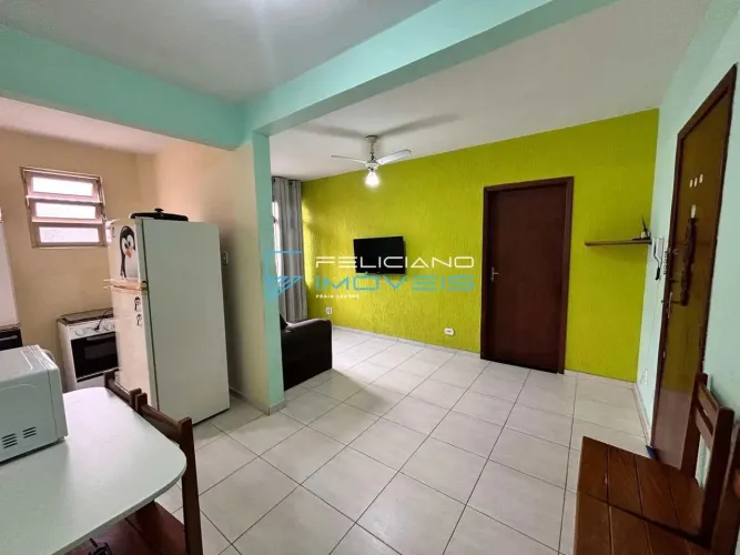 Apartamento com 1 quarto, Canto do Forte, Praia Grande - R$ 250 mil, Cod: 6446