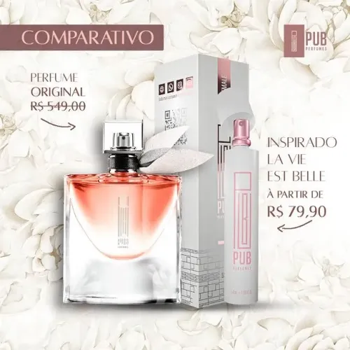 Pub Perfumes inspiração Lá Vie Eat Belle