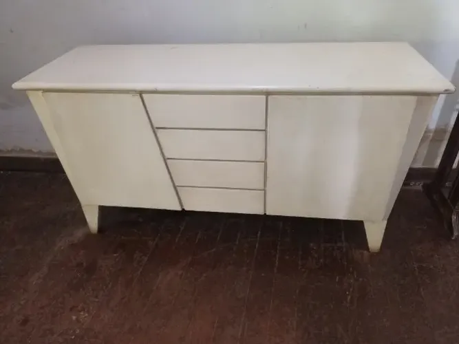 Buffet Aparador Branco Grande - Design Moderno e Amplo Espaço Interno