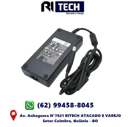 Fonte para Notebook Dell G3 15 3590 180W LA180PM180 Pino 7.4 x 5.0mm
