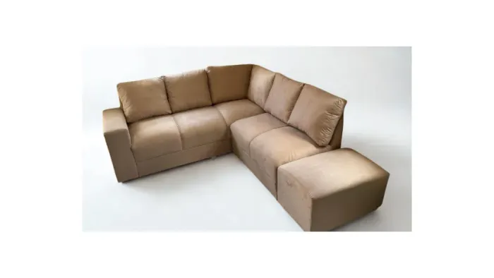 Sofá de Canto com Puff Sandero - Aproveite o Espaço com Estilo