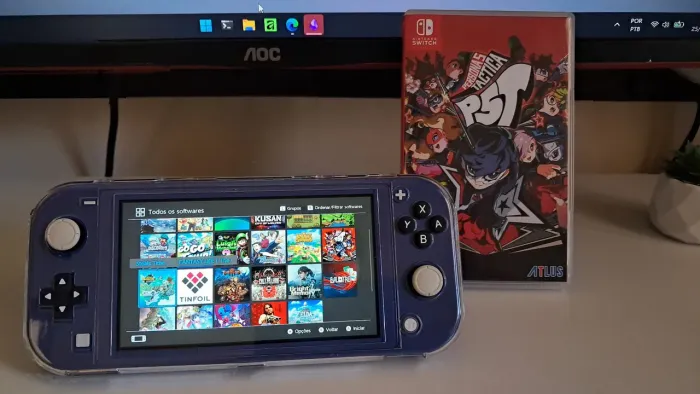 Nintendo Switch lite desbloqueado 128g + jogo