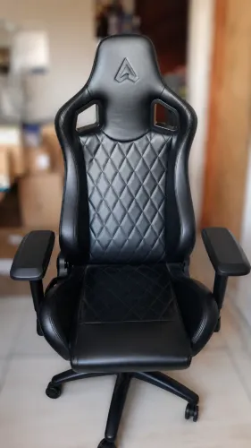 Cadeira Gamer Alpha AGPOLARISRE-BK-BL Até 150Kg, Descanso de Braço 4D 