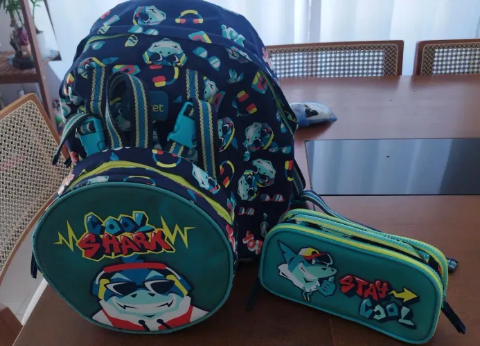 Kit Mochila, Lancheira e estojo Puket