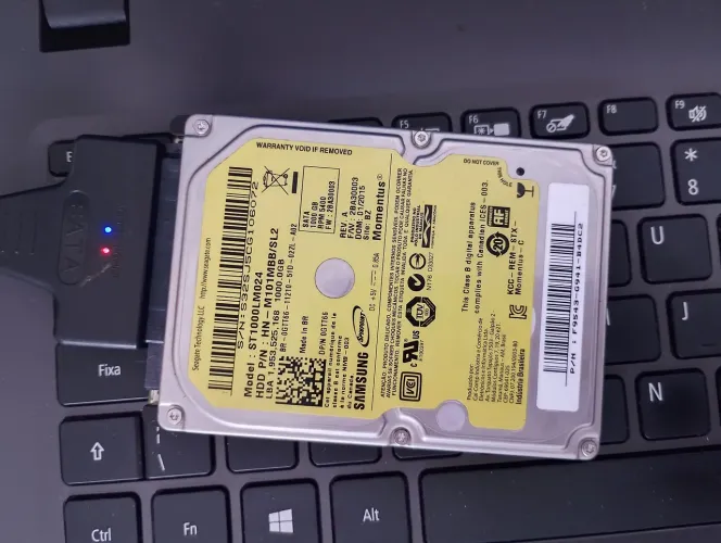 HD Samsung 1TB funcionando perfeitamente!