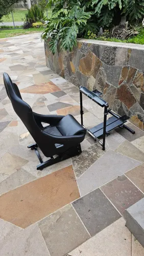 Cockpit Banco Concha + Suporte de volante pedais e câmbio