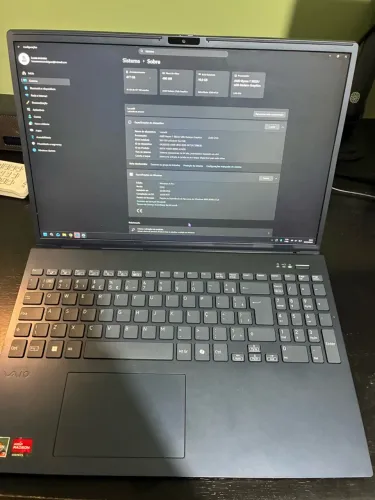 Notebook Vaio FE16 Ryzen 7 5865U, 16gb