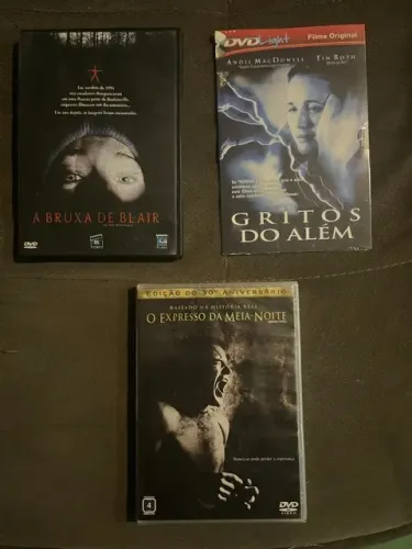 Clássicos DVDs de Terror : A Bruxa de Blair, Gritos do Além e O Expresso da Meia-Noite 