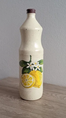 Garrafa de Vidro Decorada