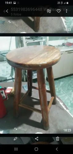 BANGUINHO UNICO MADEIRA PESADO VARIAS UTILIDADES PERFEITA VALOR 60
