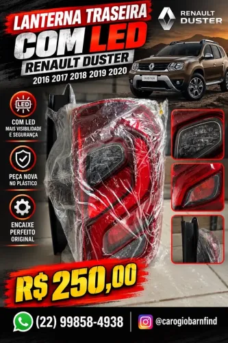 Lanterna Traseira LED Renault Duster 2016 a 2020 Nova