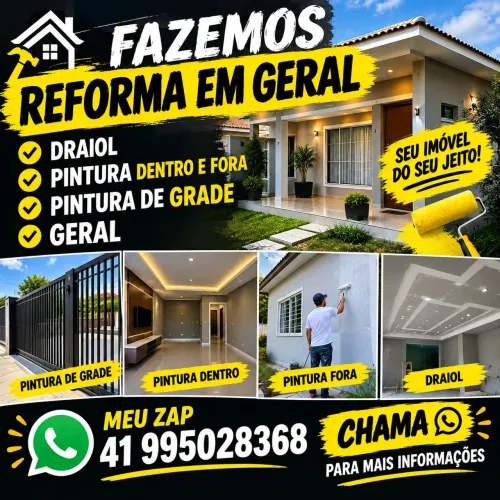 Que tal dar um visual novo para sua casa ou trabalho temos a solução todo tipo de pintura