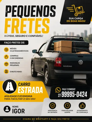 Faço pequenos fretes