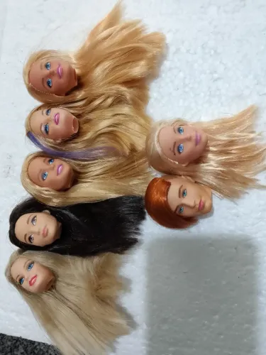 Lote de cabeças Mattel