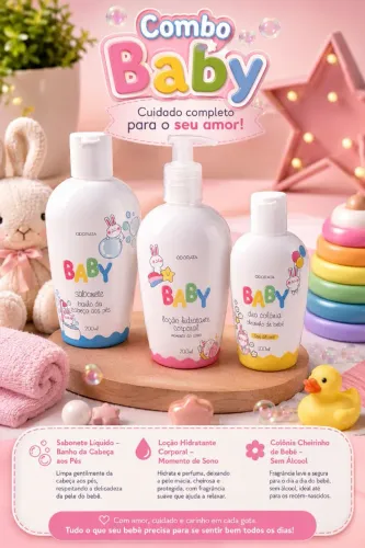 Combo Linha Baby Odorata- Cuidado completo para seu Amor ?