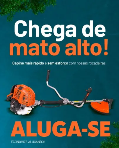 Roçadeira Profissional para Aluguel - Diária com Ótimo Preço!