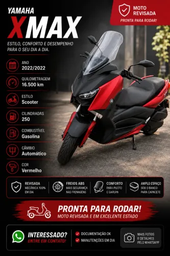 XMAX 2022 impecável apenas 16500km