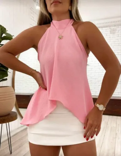 Blusa rosa feminina