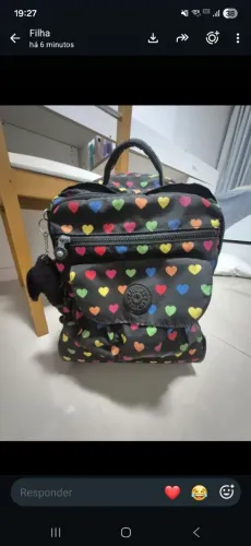 Mochila Kipling original com rodinhas